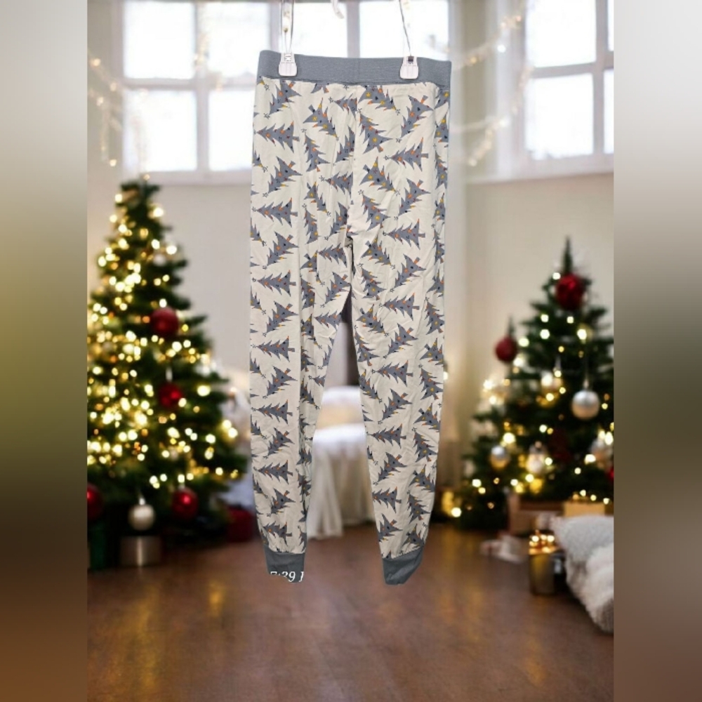 Cozy Tree Print Kids Pajama Bottoms